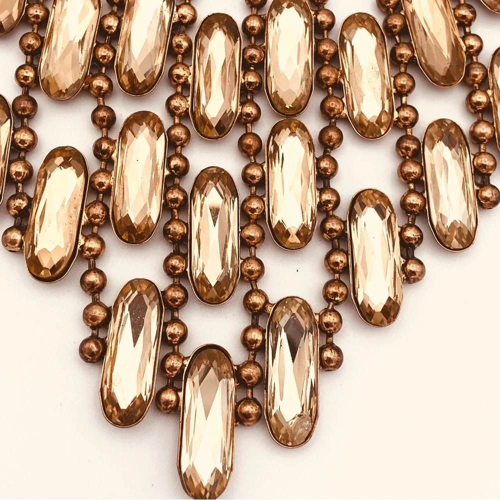OTT Costume Gold Statement Necklace - Picture 9 of 10